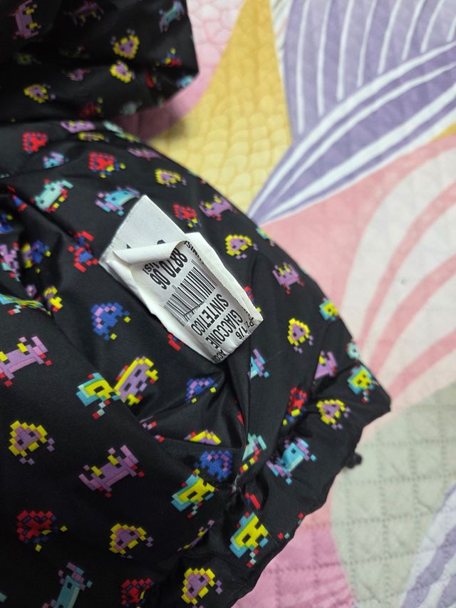 Piumino Zara Pacman Reversibile, unisex.