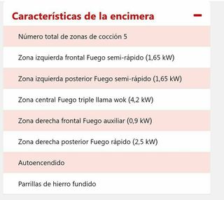 Cocina de gas butano 90 cm Rústica Crema
COCI90BRC