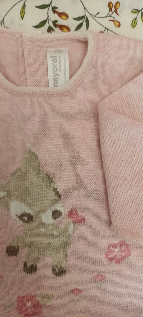 Jersey bebé rosa Mayoral algodón