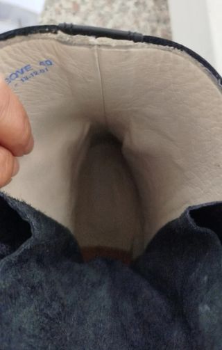 Anfibi stivali in pelle neri manifattura Italiana