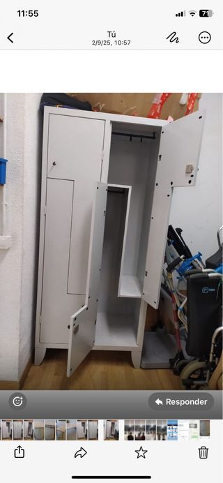 Armadietto in metallo in buone condizioni 180x80x50