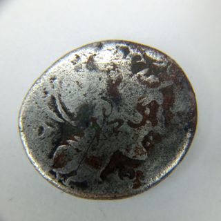 Denario Roma con casco y biga/quadriga