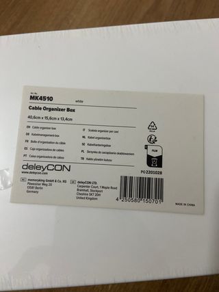 Caja organizadora de cables deleyCON