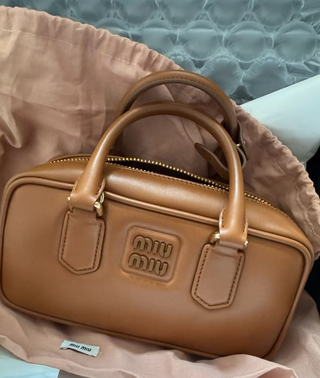 Bolso Miu Miu Bolera Pequeño Marrón