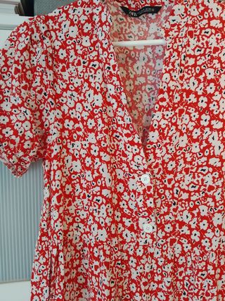 Vestido estampado floral mujer