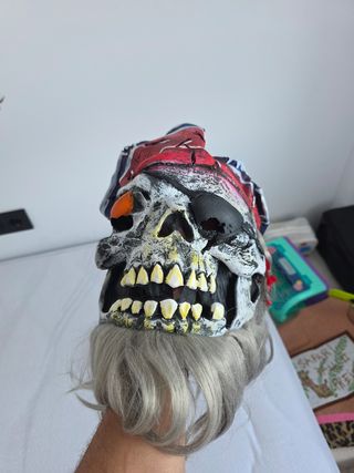 Máscara Pirata Fantasma Gris Multicolor