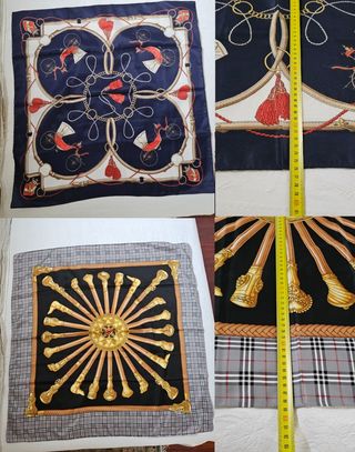 Lote 10 Pañuelos Finos Fulares Cuadrados