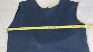 Top negro Zara de tirantes con flecos
