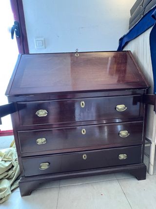 Escritorio antiguo madera para restaurar