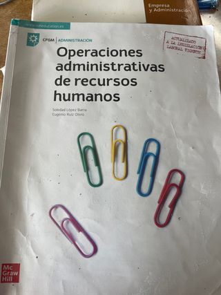 Operaciones administrativas de recursos humanos
