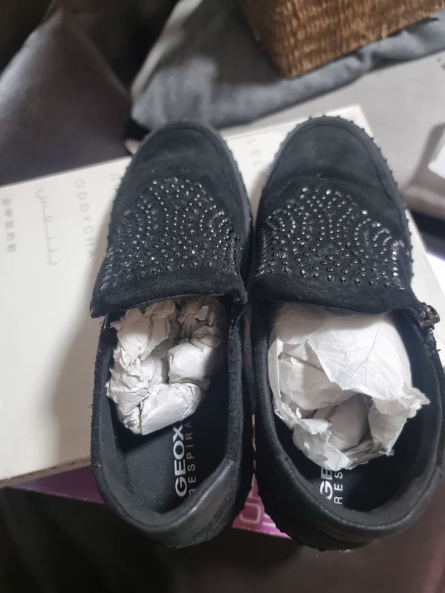 Zapatos Geox Negros Mujer