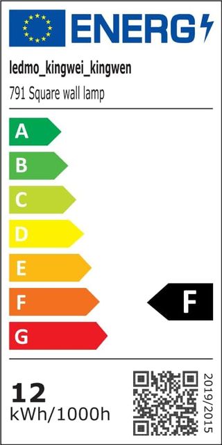 8 Lampade Parete LED Cubo Bianco Oro Nuove FD010