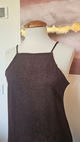 Vestido punto fino Zara 