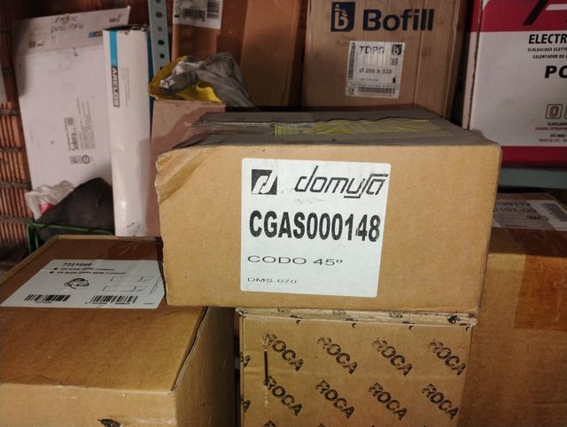 Codo 45° inox chimenea 