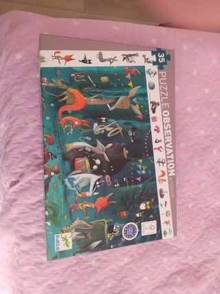 Puzzle Djeco 35 piezas +3 años ( incluye poster)