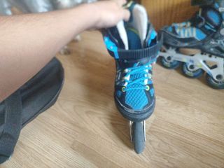 Pack Patines en Línea Niños Azul y Negro
