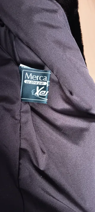 Abrigo de muton mujer marrón