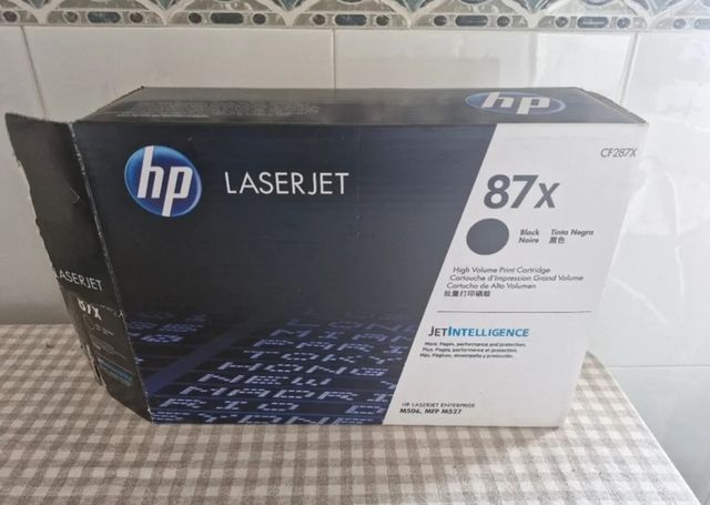Tóner HP CF287X 87X Negro LaserJet abierto