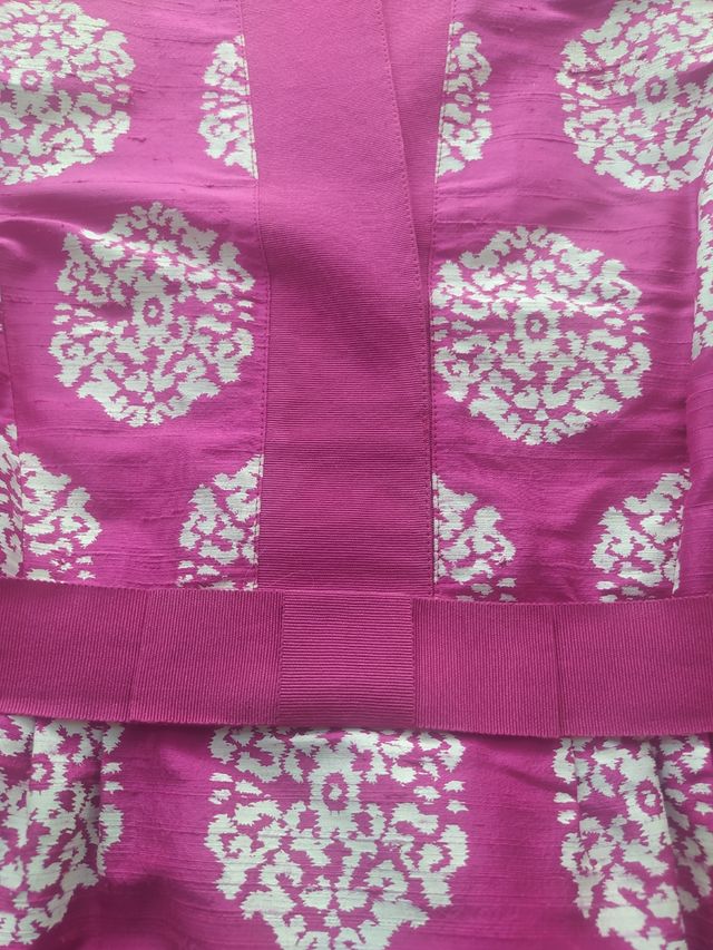 Vestido Carolina Herrera rosa y blanco