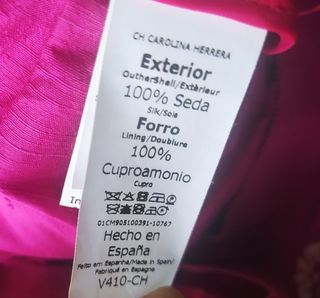 Vestido Carolina Herrera rosa y blanco