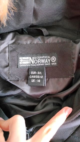 Abrigo Canguro Geographical Norway Negro