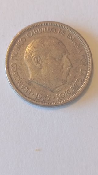 Moneda 5 Pesetas Franco 1957