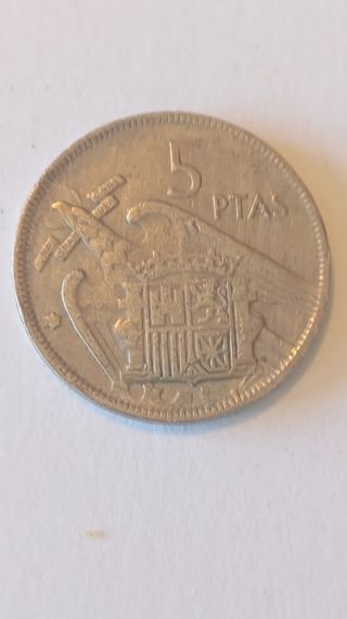 Moneda 5 Pesetas Franco 1957