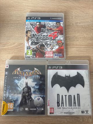 PS3 Juegos: Virtua Tennis 4, Batman Arkham Asylum,