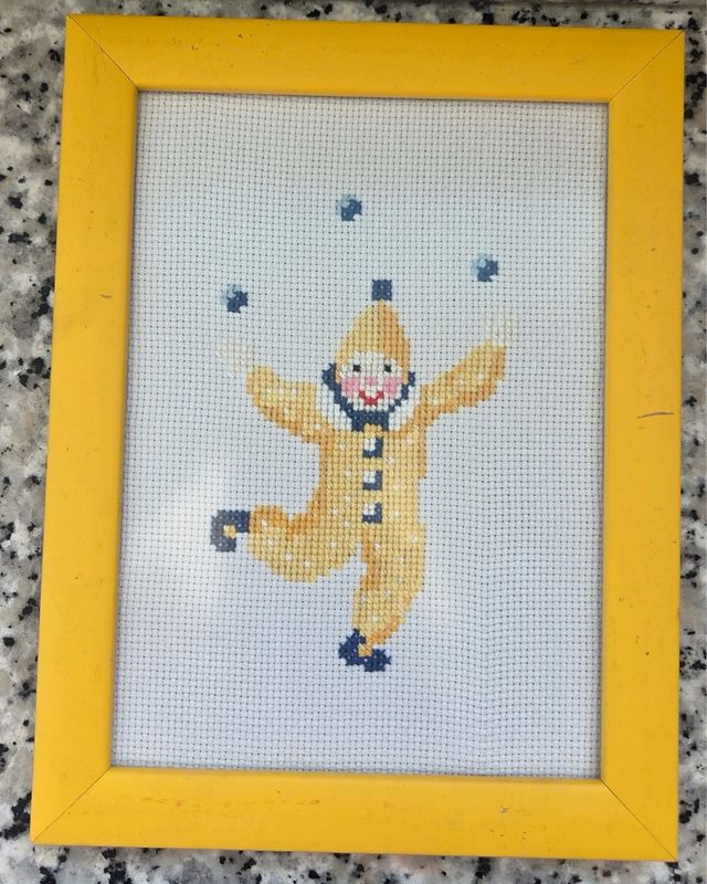 Cuadros Payasos Bordados