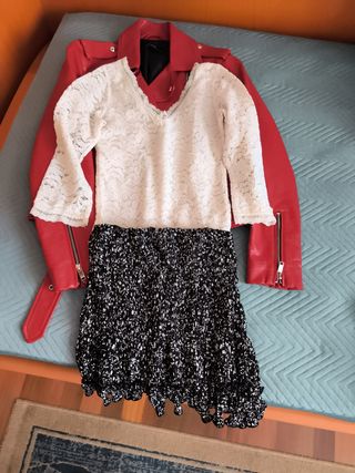 Conjunto Falda y Camiseta + Regalo Chaqueta