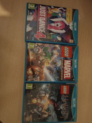 Juegos Wii U: Just Dance 4, Lego Marvel, Lego Hobb