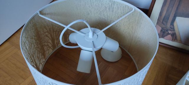 1 Lámpara de techo INSPIRE Forest 3 luces blanco