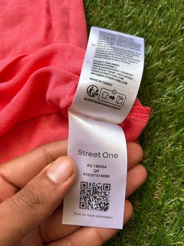 Street One Camiseta Verano Punto Roja Talla 44