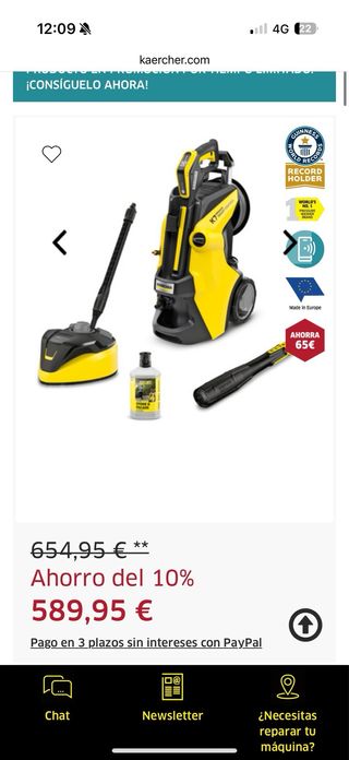 Hidrolimpiadora Kärcher K7 Smart Control