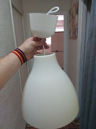Lámpara de techo colgante blanca