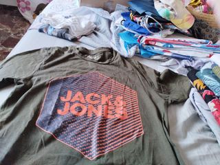 Camiseta Jack & Jones Talla S Chico Verde