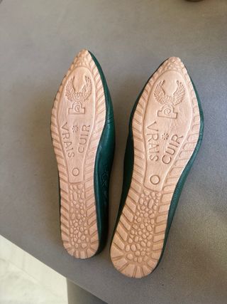 Mocasines Babuchas Vrai Cuir Talla 38