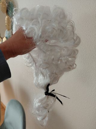 Peluca Medieval Blanca