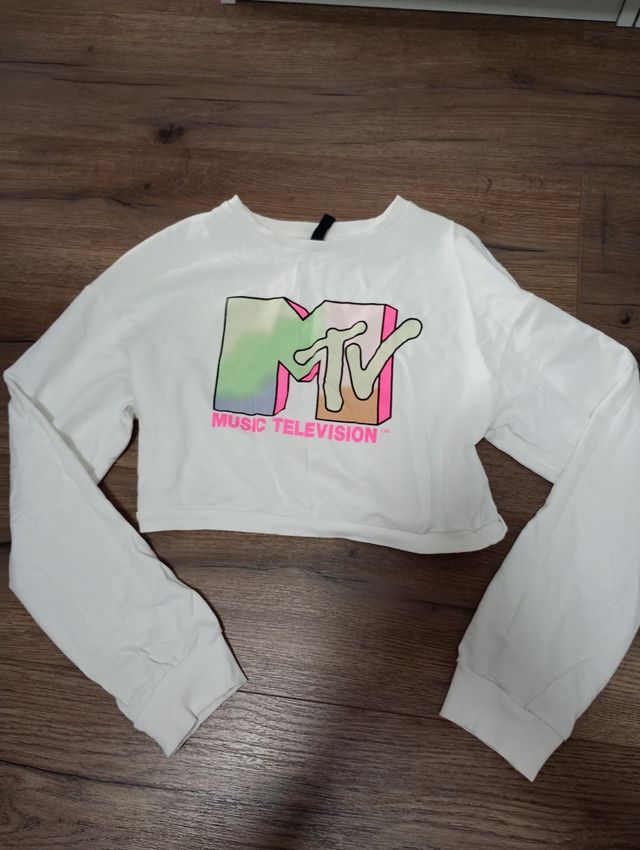 Conjunto MTV Crop Top y Leggings Rosa