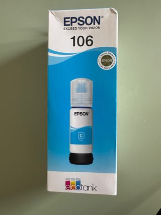 Tinta Epson 106 Cyan
nuevo, sin abrir