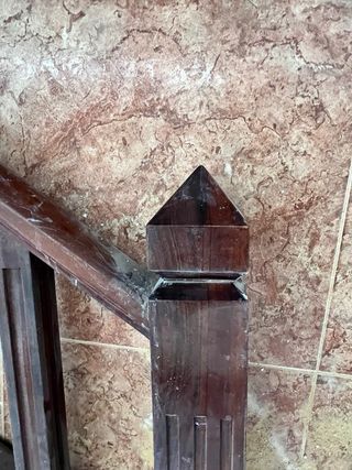 Barandilla de madera para escalera