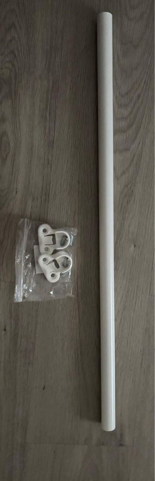 Barras de armario extensible blanca