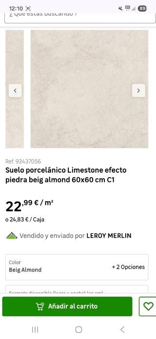 Suelo porcelánico Limestone efecto piedra nuevo 