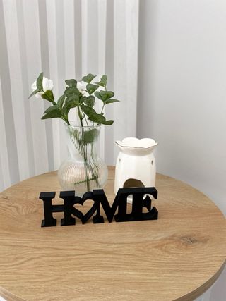 Scritta HOME decorativa stampata in 3D con PLA