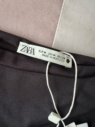 Body Zara Negro Asimétrico Drapeado