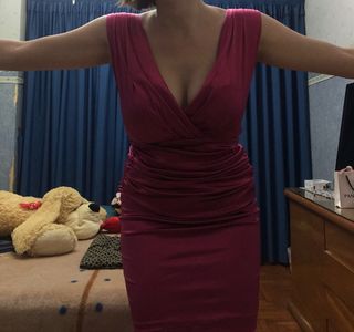 Vestido fiesta rosa/fucsia formal