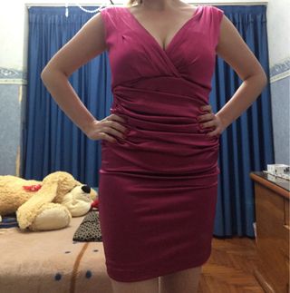 Vestido fiesta rosa/fucsia formal