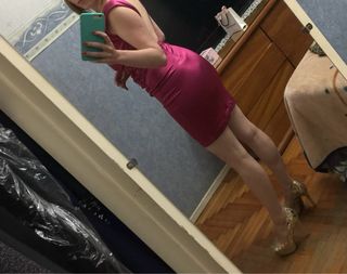 Vestido fiesta rosa/fucsia formal