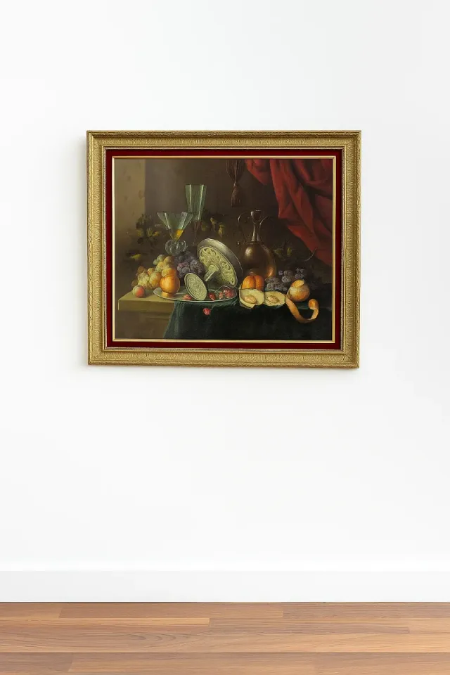 Cuadro Bodegón Frutas y Jarra