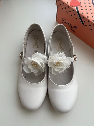 Zapatos comunión niña Bubble Kids blancos